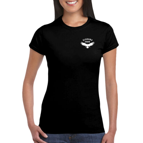 Crow Logo - GD72 Softstyle® Ladies' T-Shirt Thumbnail